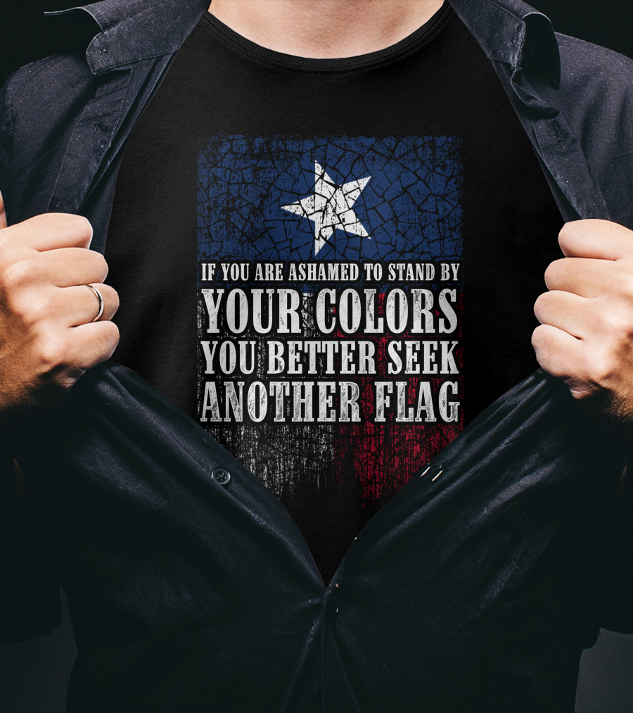If You Are Ashamed To Stand By Your Colors You Better Seek Another Flag T-Shirt