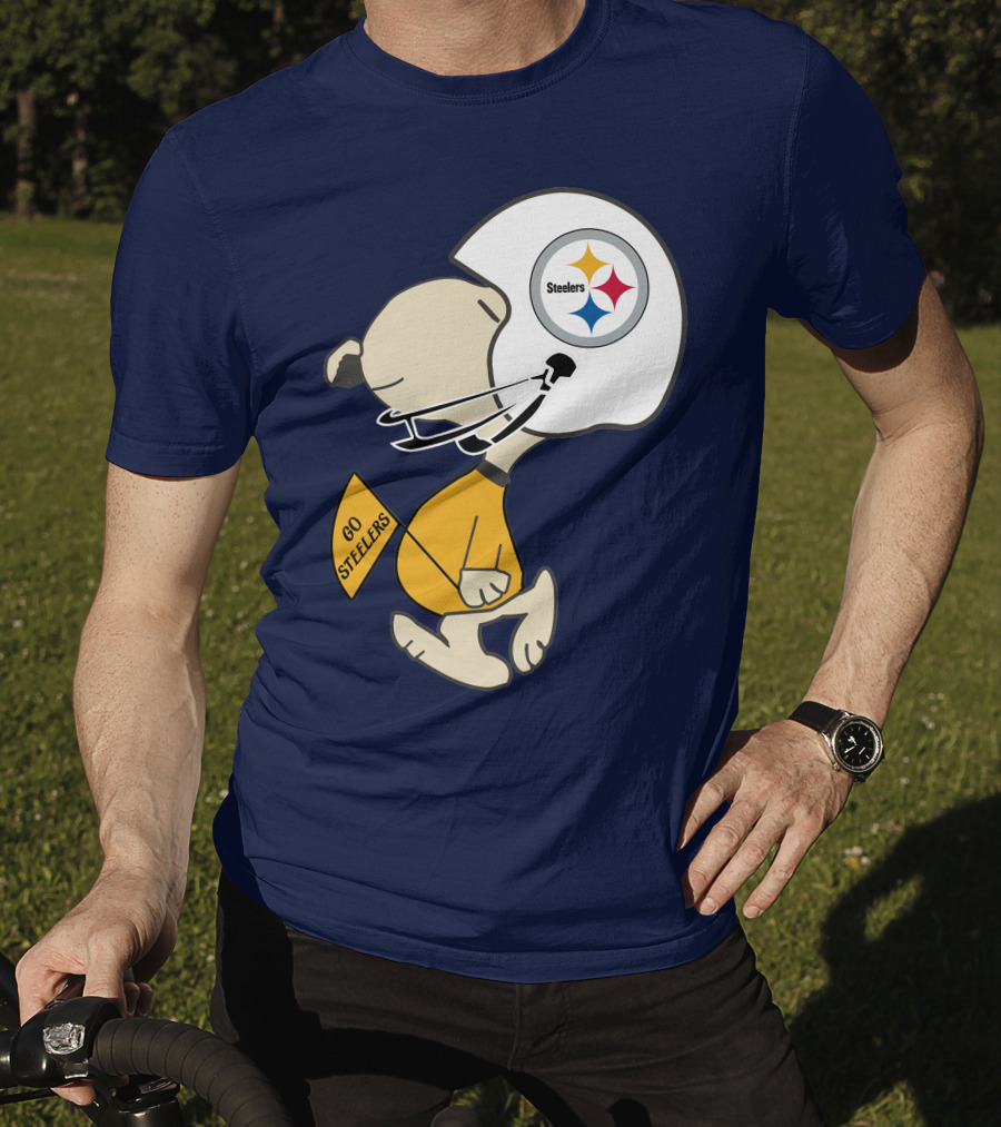 Steelers Football Helmet Go Steelers Fan T-Shirt