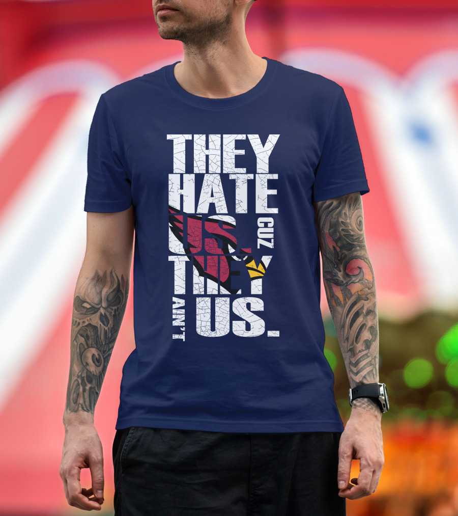 They Hate Us Cuz They Ain't Us Arizona Cardinals T-Shirt