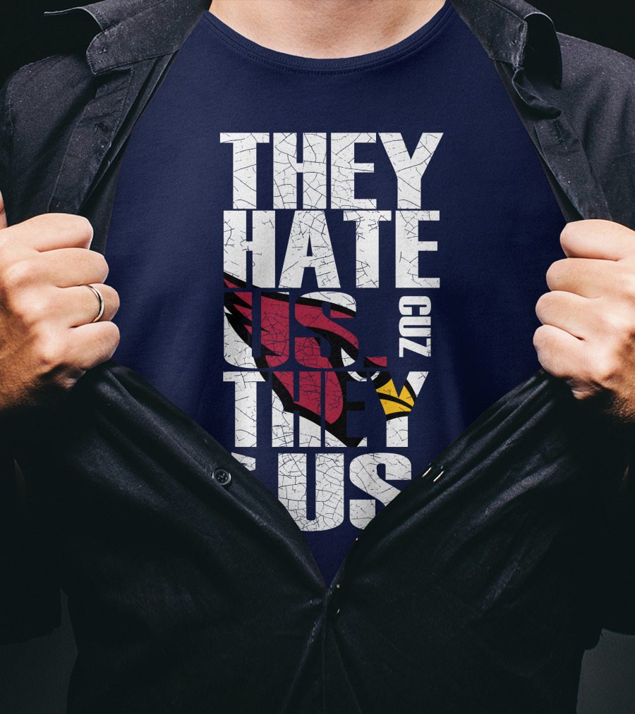 They Hate Us Cuz They Ain't Us Arizona Cardinals T-Shirt