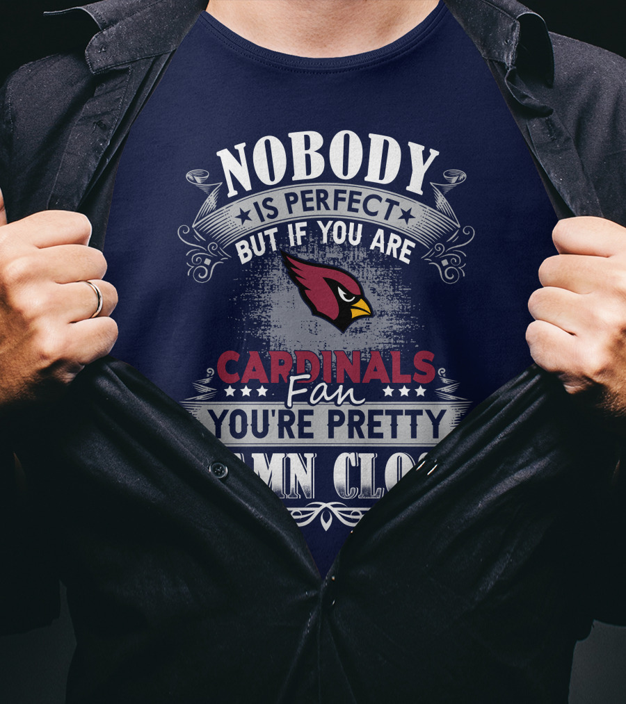 Nobody Is Perfect But If You Are Arizona Cardinals Fan You're Pretty Damn Close T-Shirt