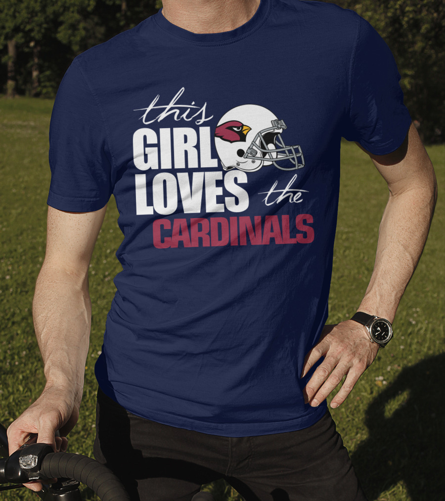 This Girl Loves The Arizona Cardinals Helmet T-Shirt