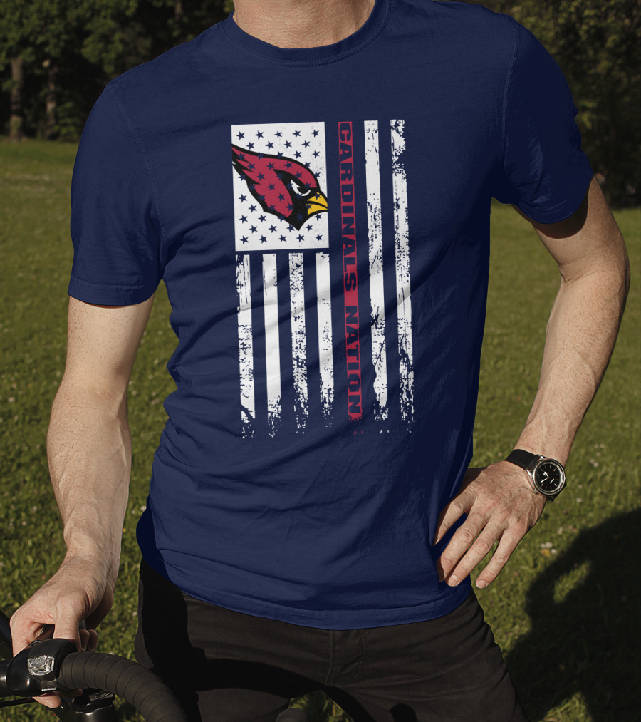 Arizona Cardinals Flag Cardinals Nation T-Shirt