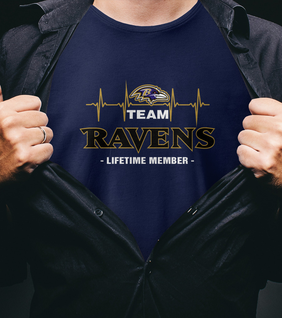 Team Ravens Lifetime Member Baltimore Ravens T-Shirt
