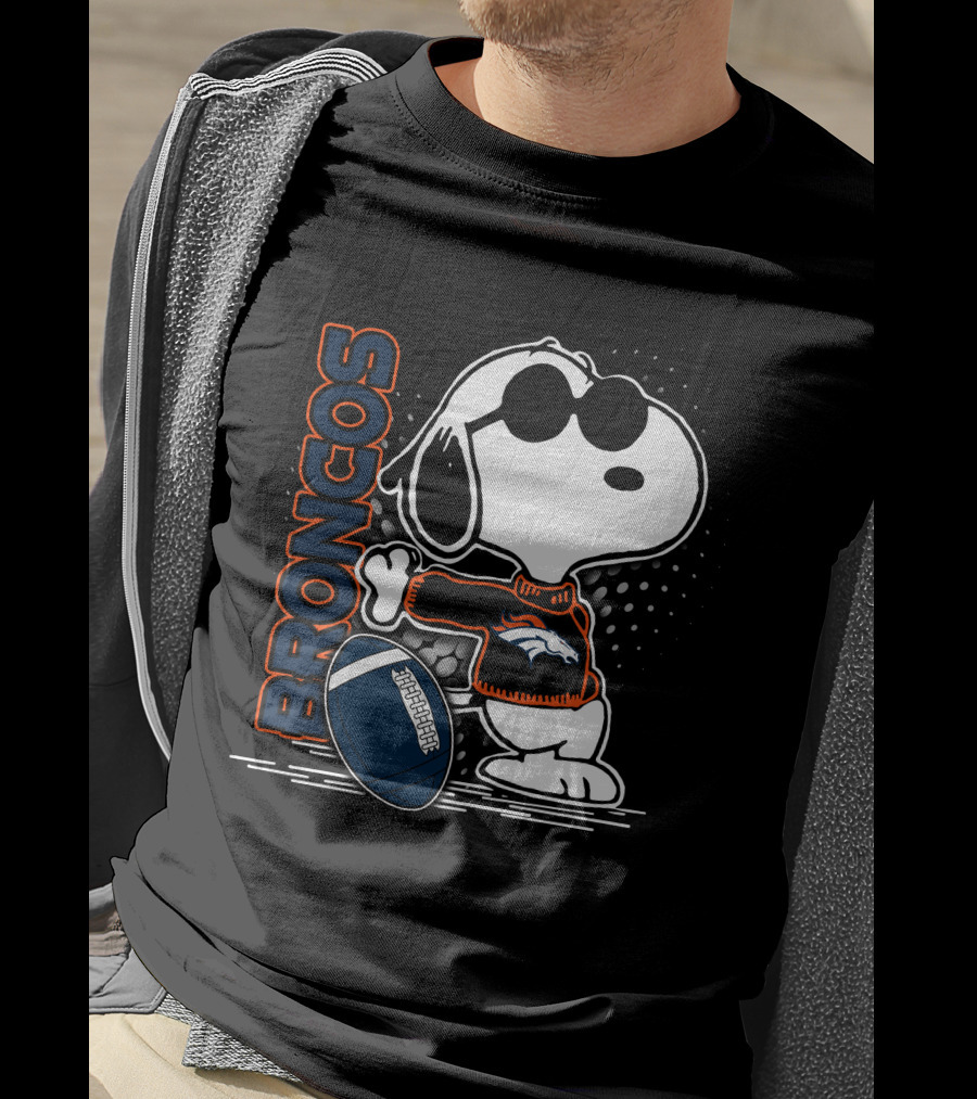 Broncos Snoopy Football T-Shirt