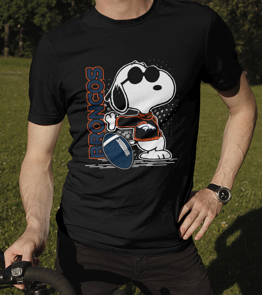 Broncos Snoopy Football T-Shirt