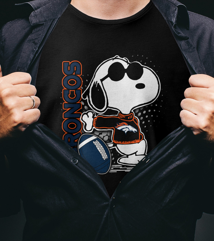 Broncos Snoopy Football T-Shirt