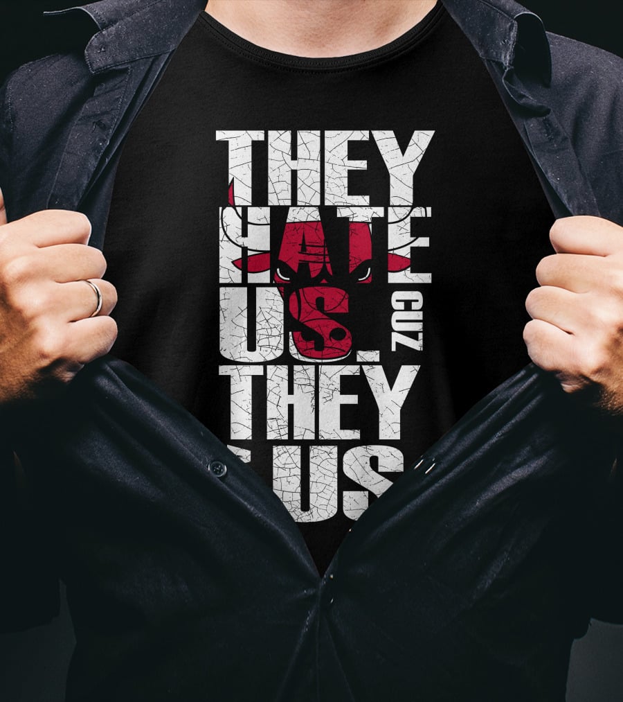 They Hate Us Cuz They Ain't Us Chicago Bulls T-Shirt