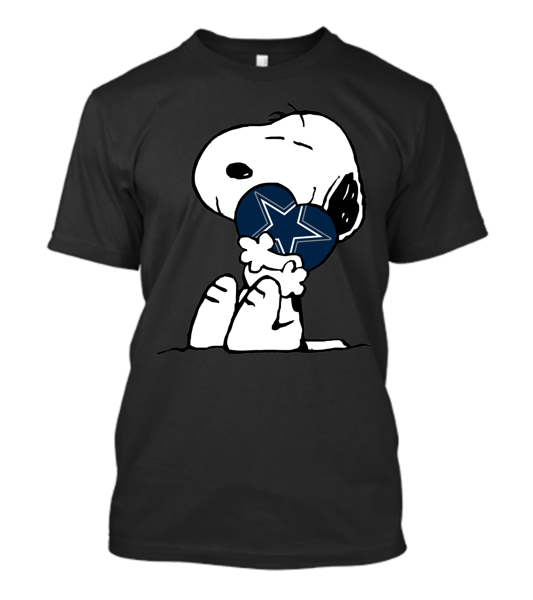Snoopy Holding Dallas Cowboys Heart T-Shirt