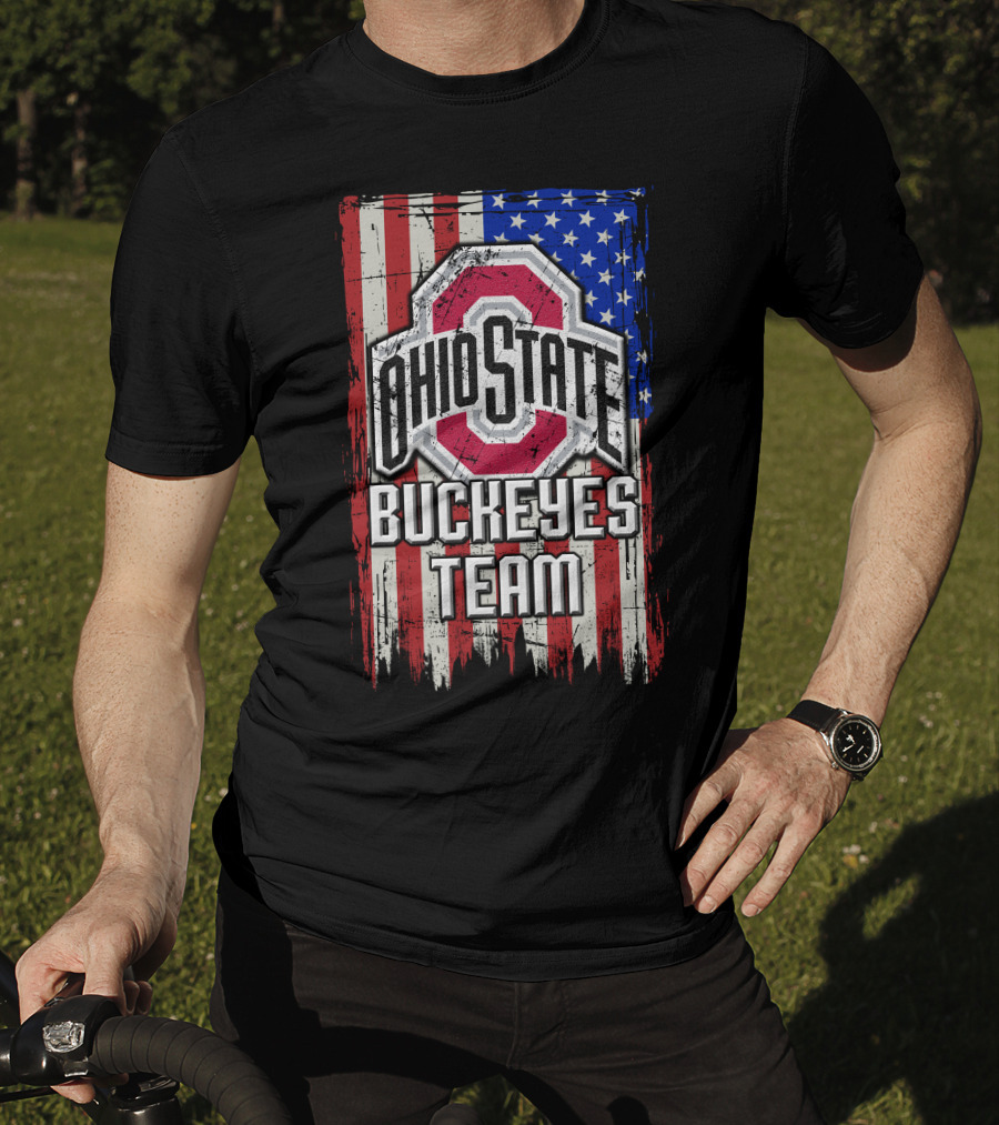 Ohio State Buckeyes Team Usa Flag T-Shirt