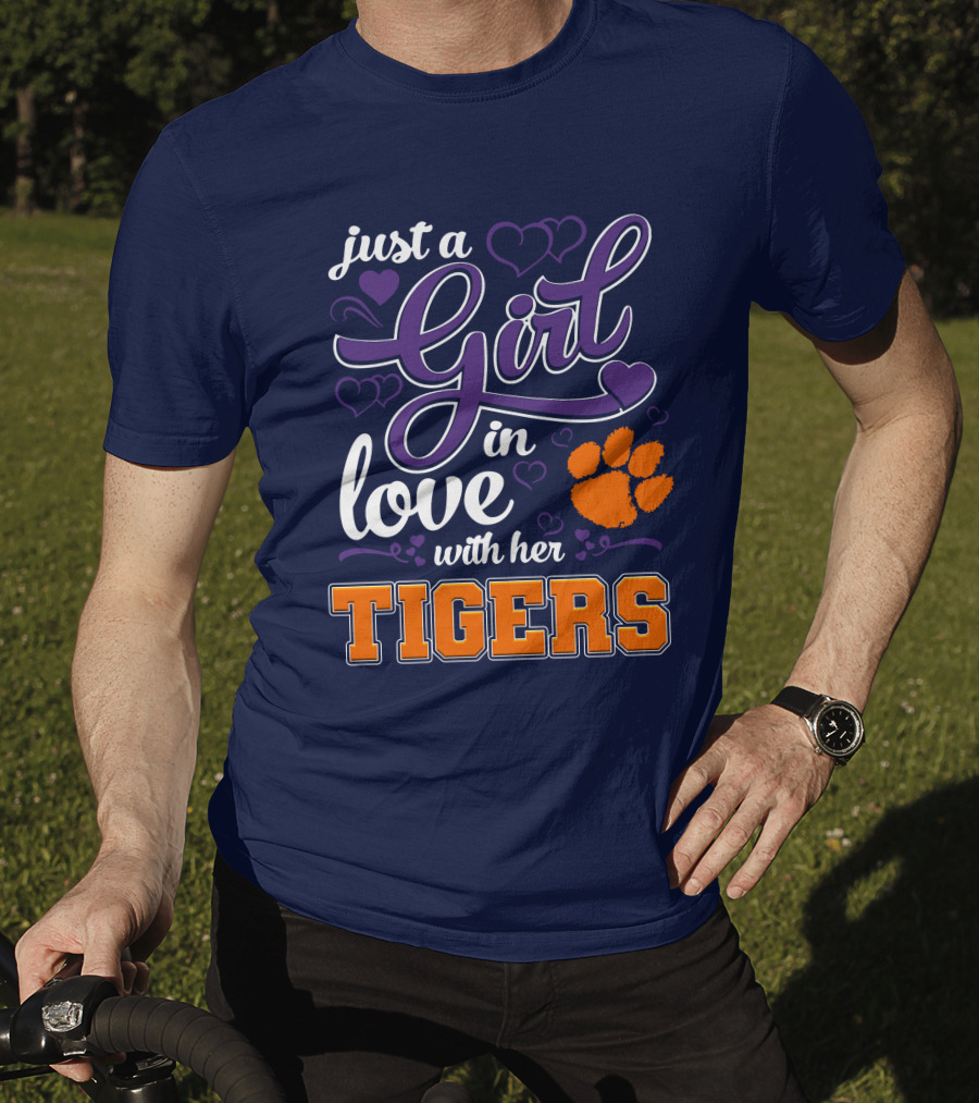 Just A Girl In Love With Her Clemson Tigers T-Shirt