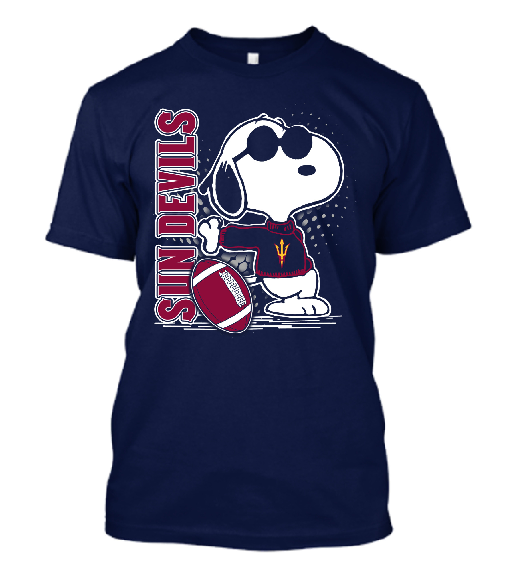 Sun Devils Snoopy Football T-Shirt