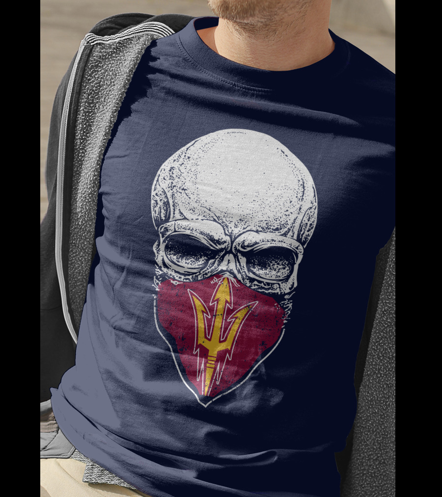 Arizona State Sun Devils Skull With Trident T-Shirt