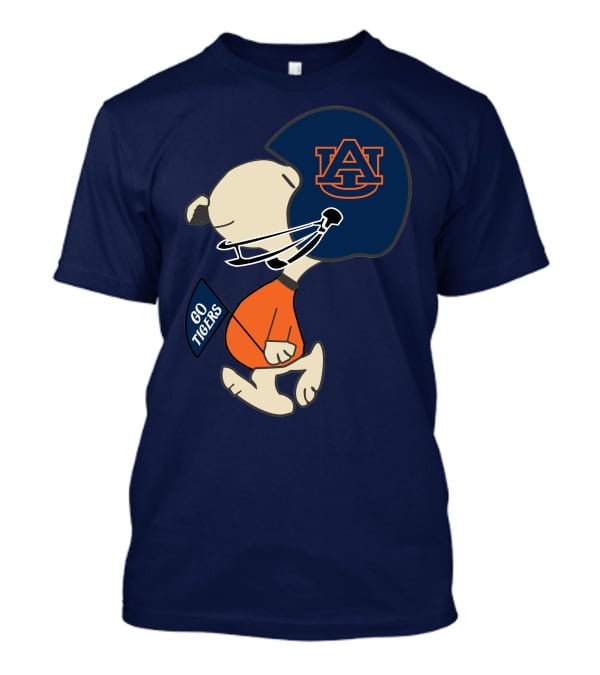 Go Tigers Auburn University Football Snoopy T-Shirt