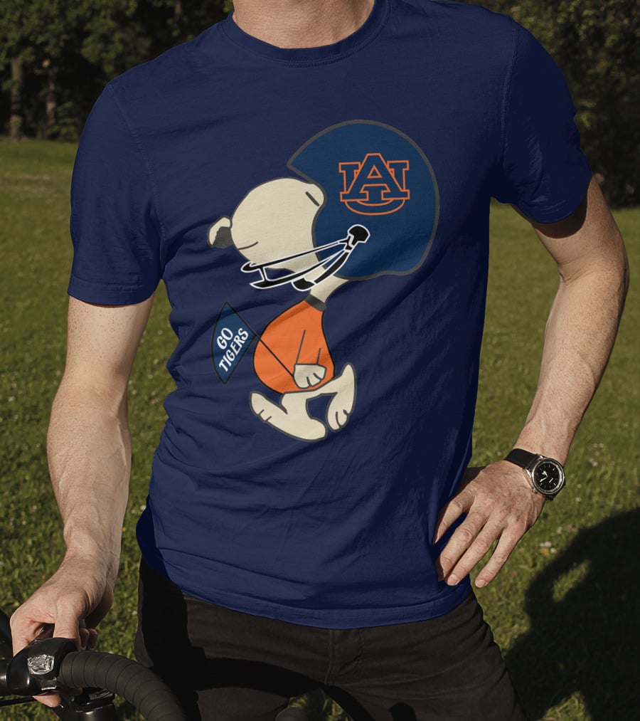 Go Tigers Auburn University Football Snoopy T-Shirt