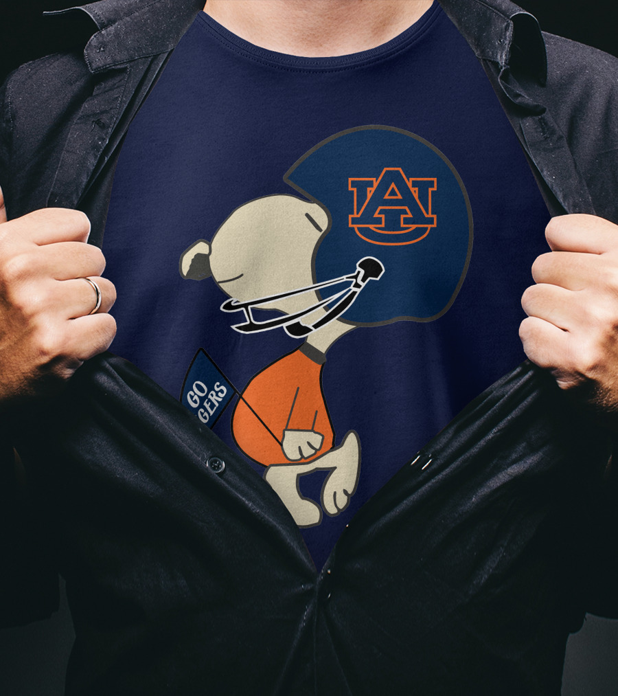 Go Tigers Auburn University Football Snoopy T-Shirt