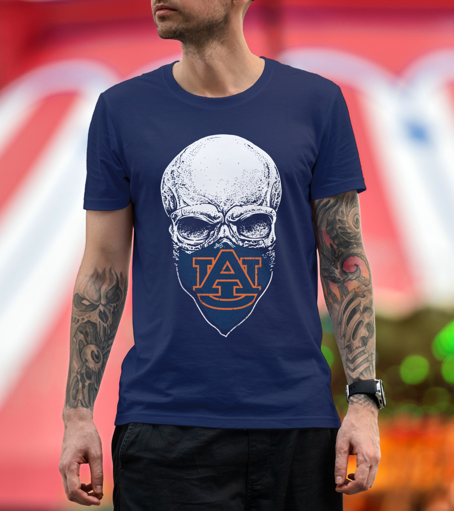 Auburn Tigers Skull T-Shirt