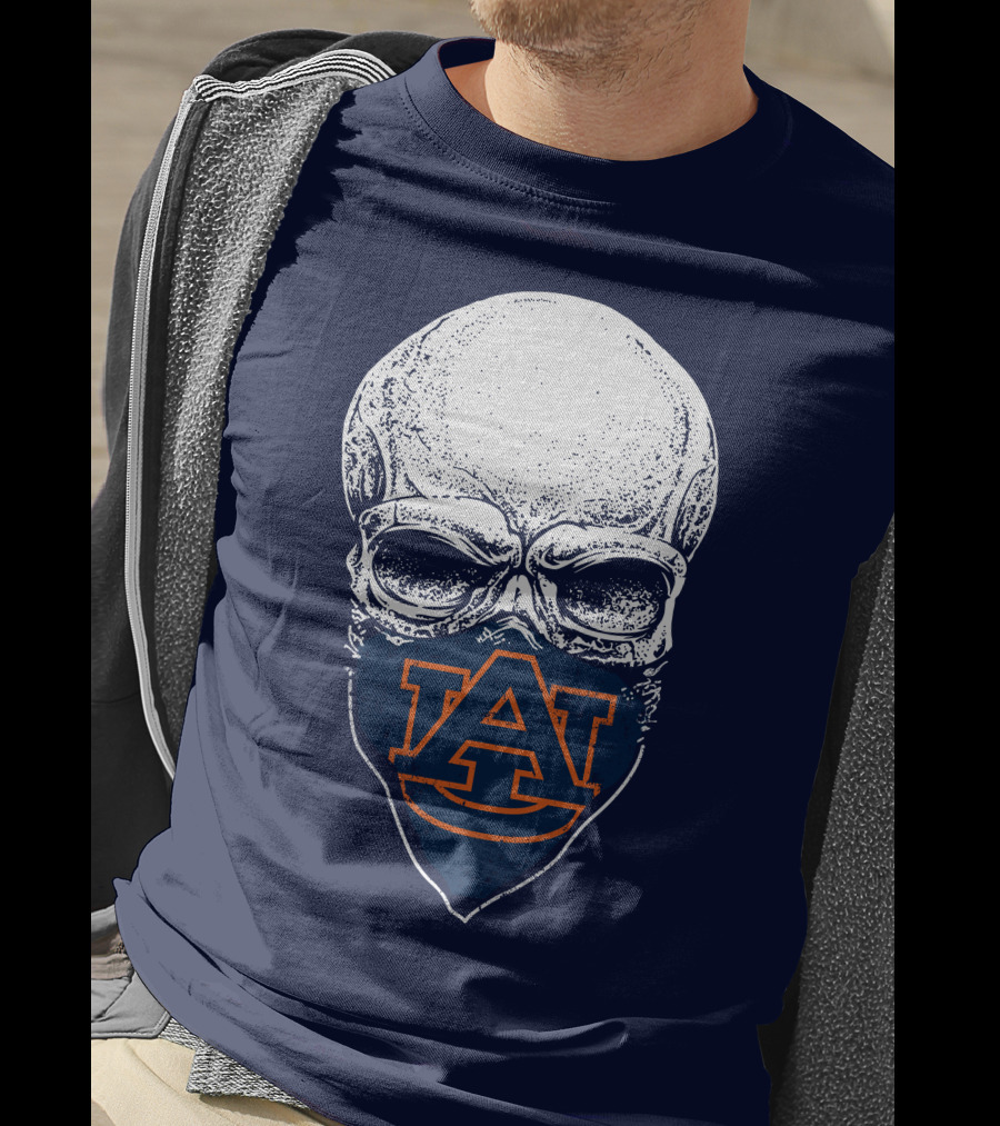 Auburn Tigers Skull T-Shirt