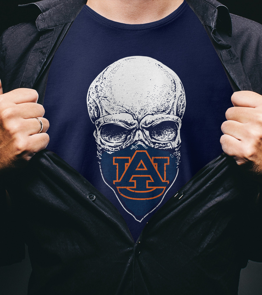 Auburn Tigers Skull T-Shirt