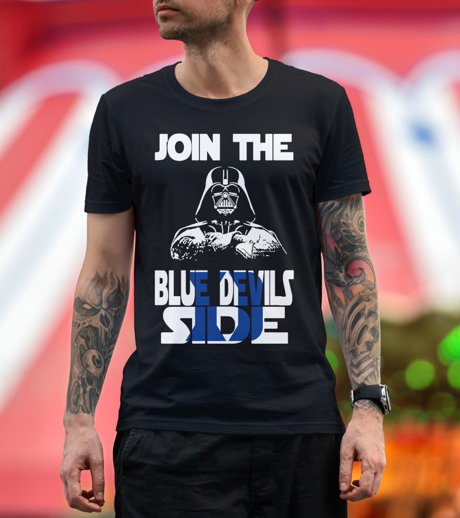 Join The Blue Devils Side T-Shirt