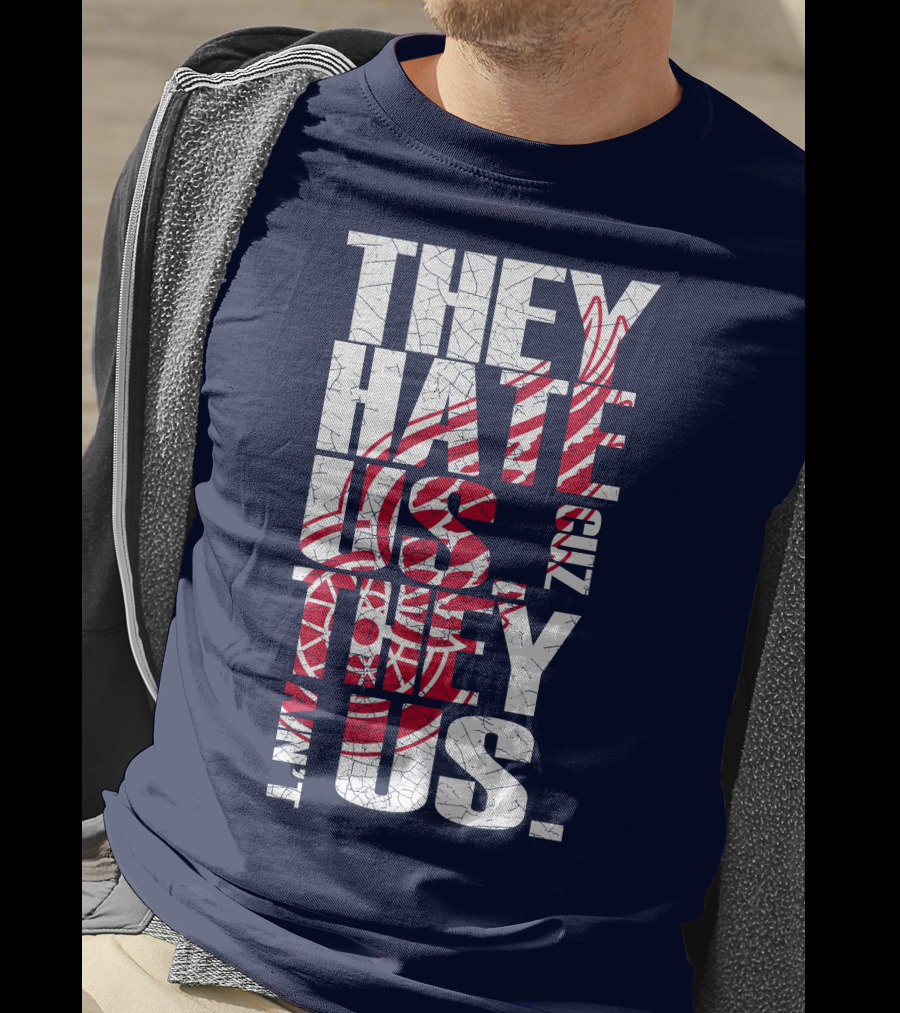 They Hate Us Cuz They Ain't Us Detroit Redwings T-Shirt