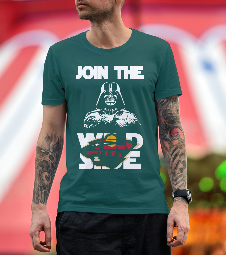 Join The Wild Side Minnesota Wild Darth Vader T-Shirt