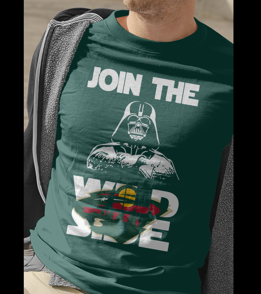 Join The Wild Side Minnesota Wild Darth Vader T-Shirt