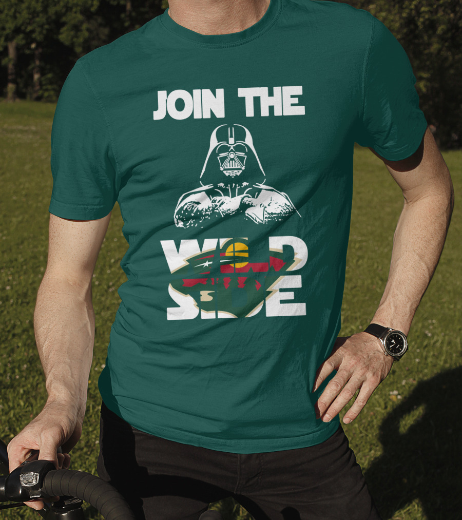 Join The Wild Side Minnesota Wild Darth Vader T-Shirt
