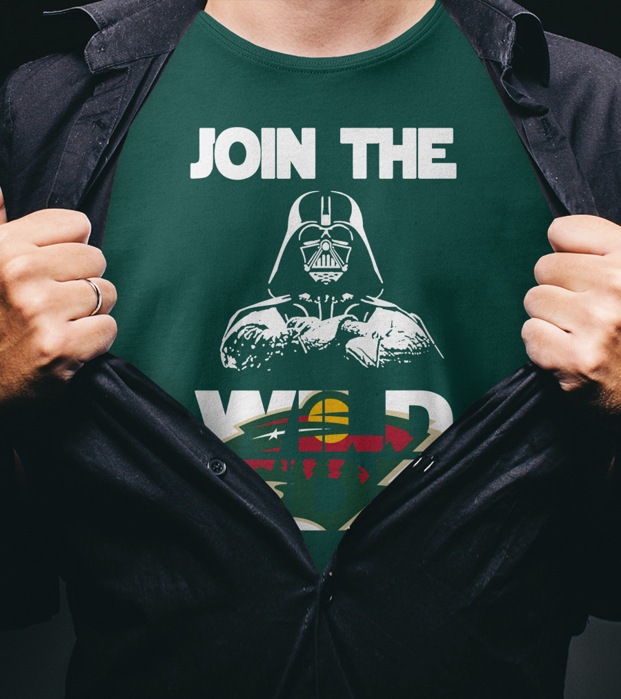 Join The Wild Side Minnesota Wild Darth Vader T-Shirt