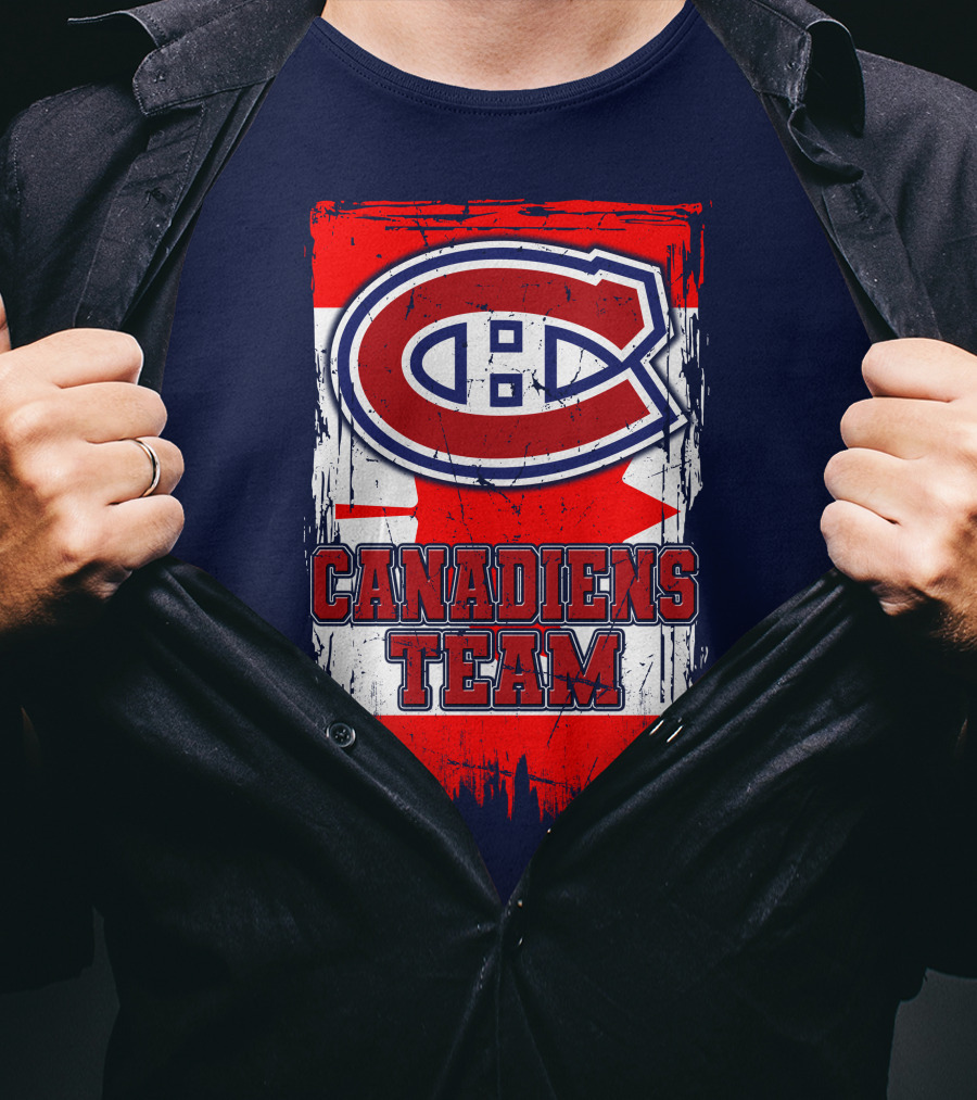 Montreal Canadiens Team Flag T-Shirt