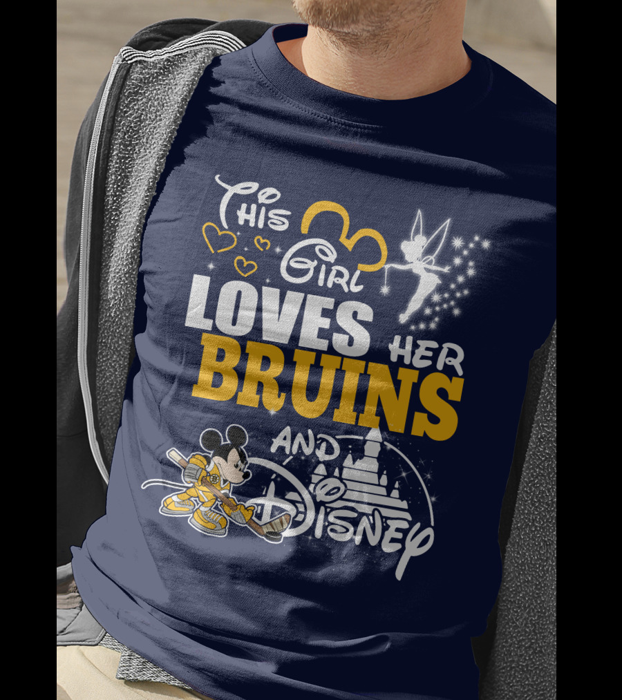 This Girl Loves Her Bruins And Disney T-Shirt
