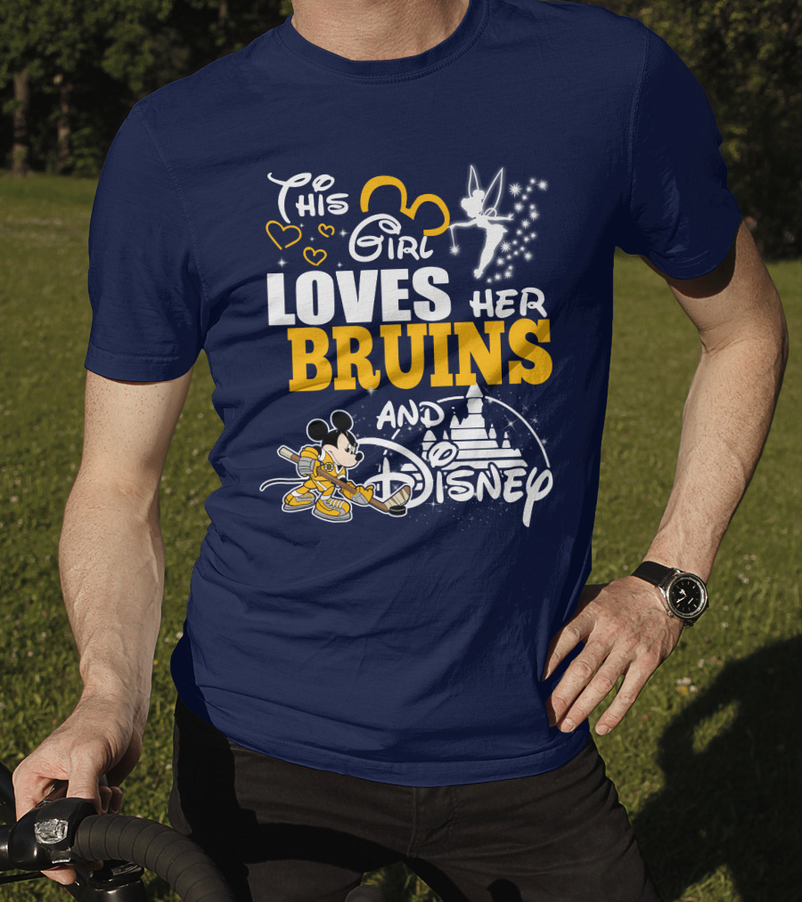 This Girl Loves Her Bruins And Disney T-Shirt