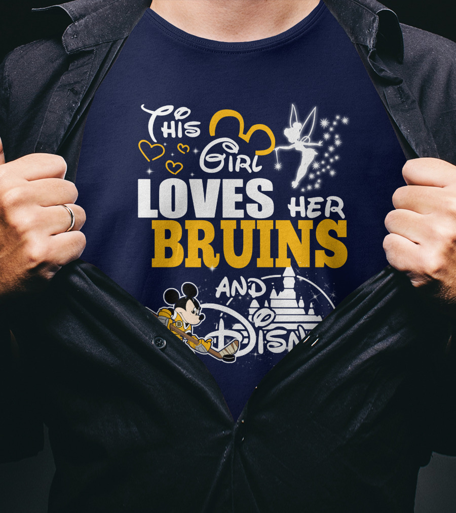 This Girl Loves Her Bruins And Disney T-Shirt