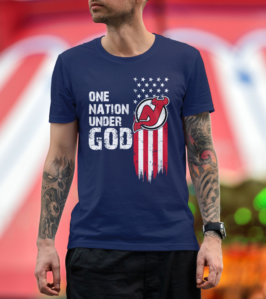 One Nation Under God New Jersey Devils T-Shirt