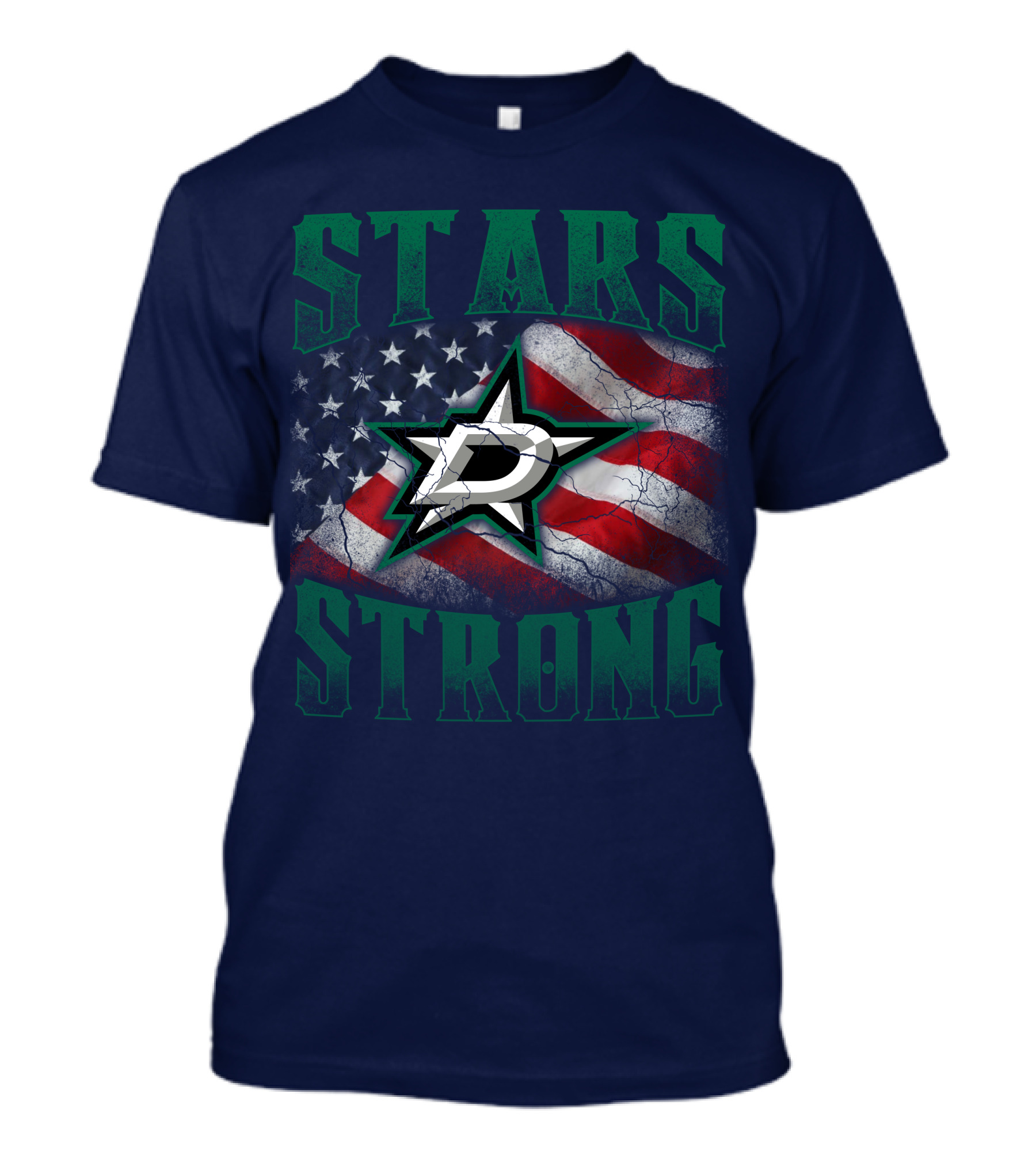 Stars Strong Dallas American Flag T-Shirt