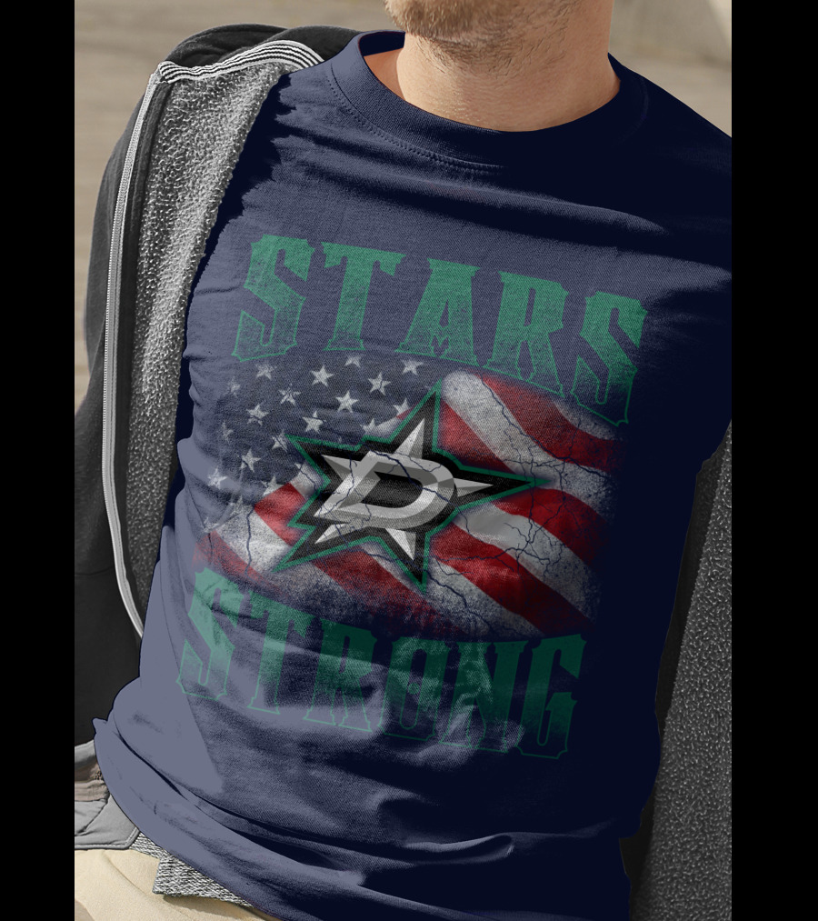 Stars Strong Dallas American Flag T-Shirt