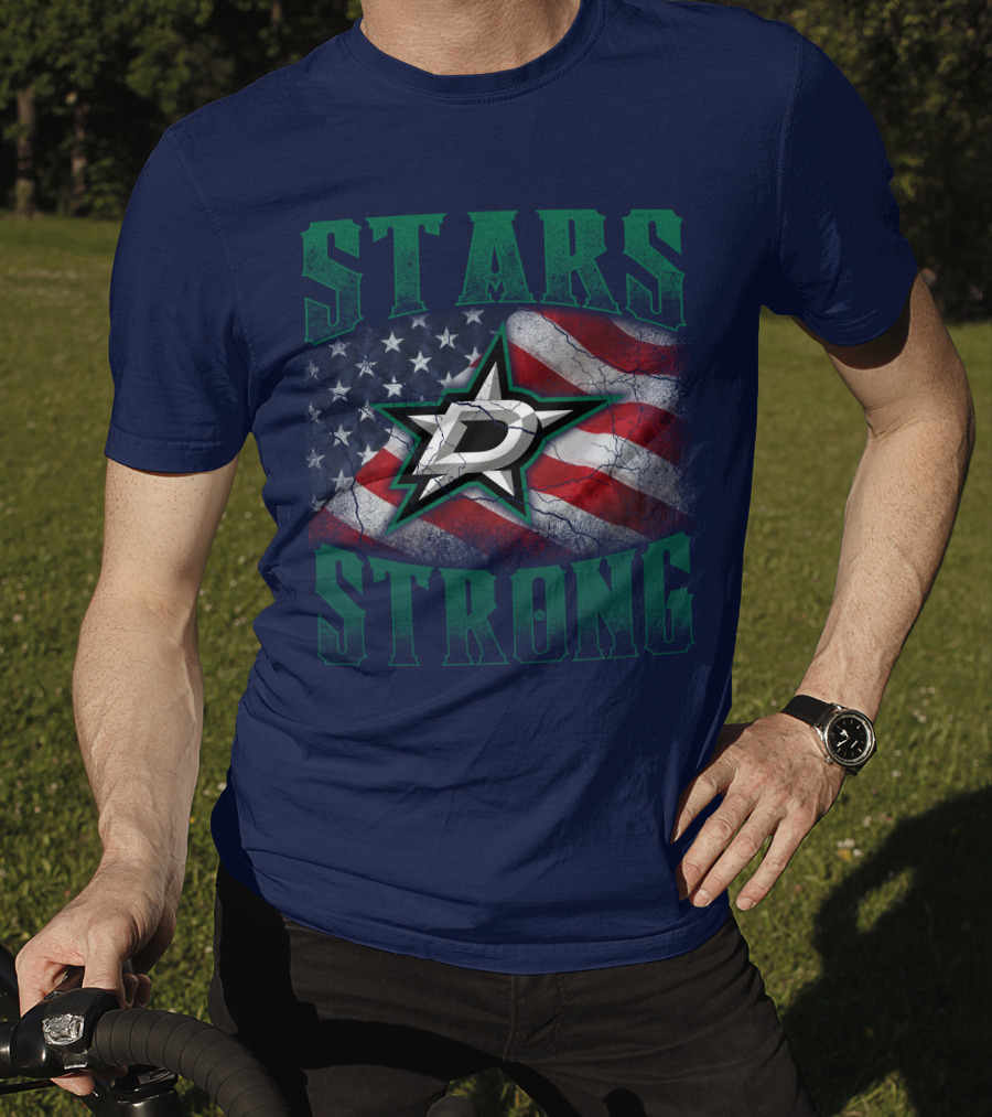 Stars Strong Dallas American Flag T-Shirt