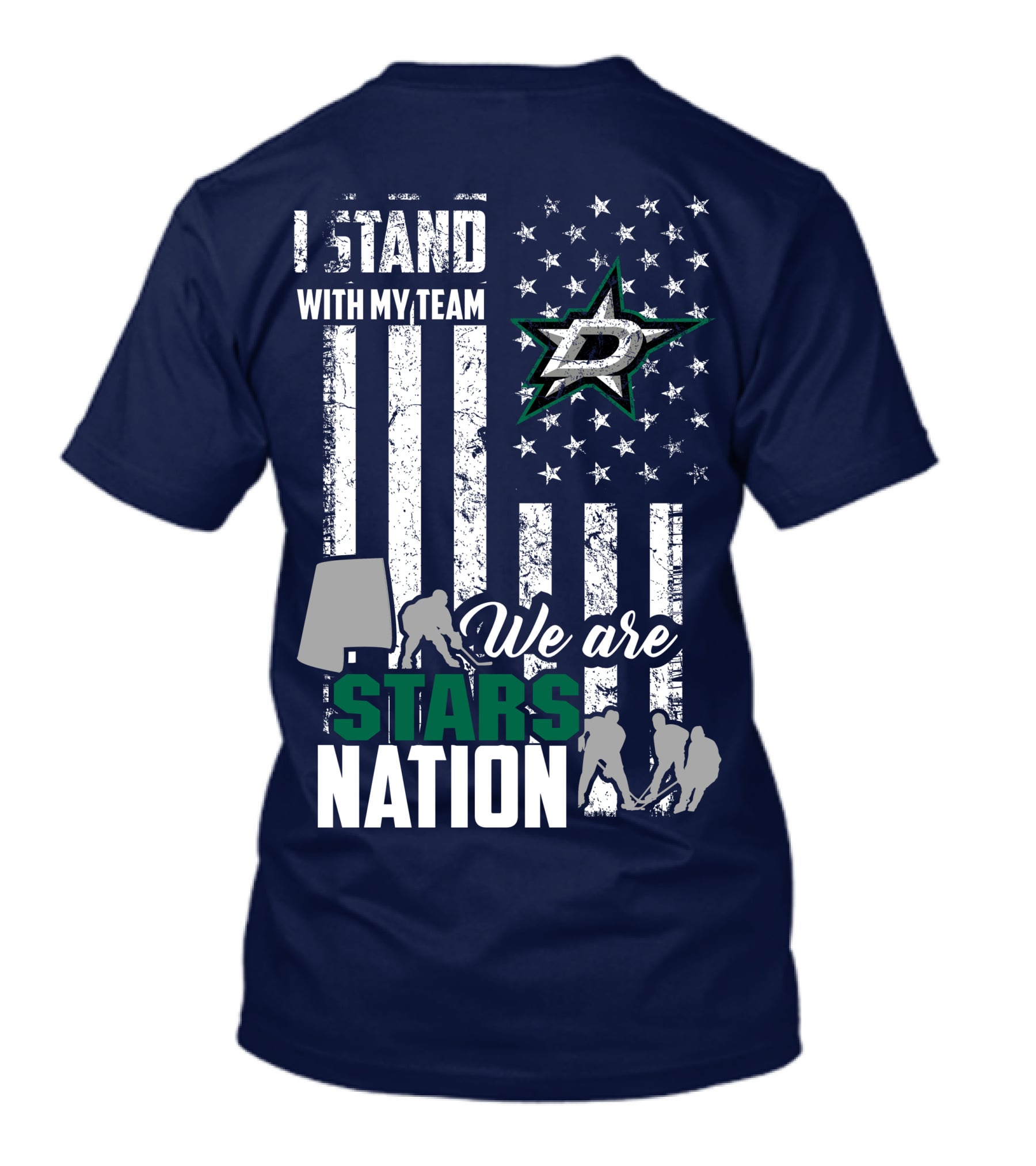 I Stand With My Team We Are Stars Nation Dallas Stars T-Shirt