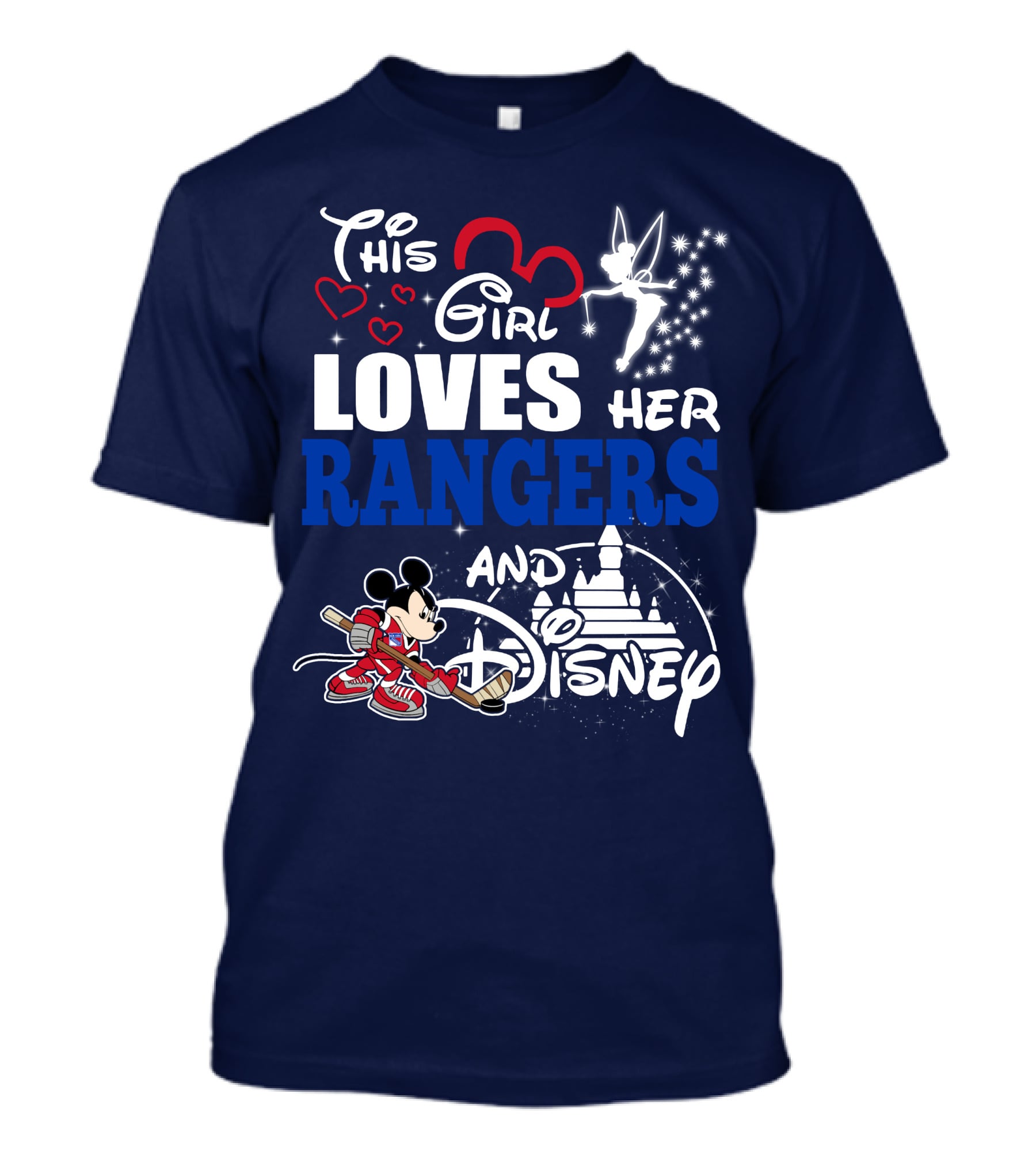 This Girl Loves Her Rangers And Disney T-Shirt
