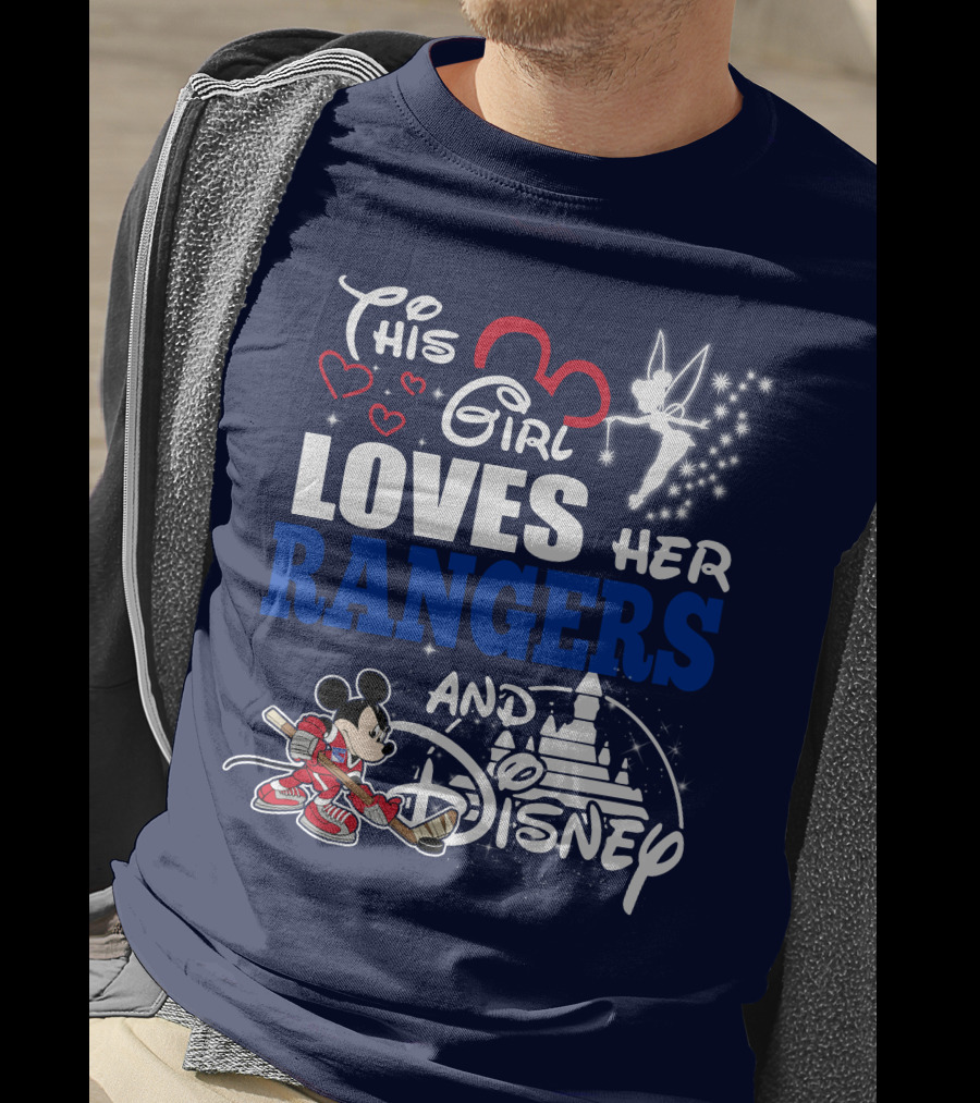 This Girl Loves Her Rangers And Disney T-Shirt
