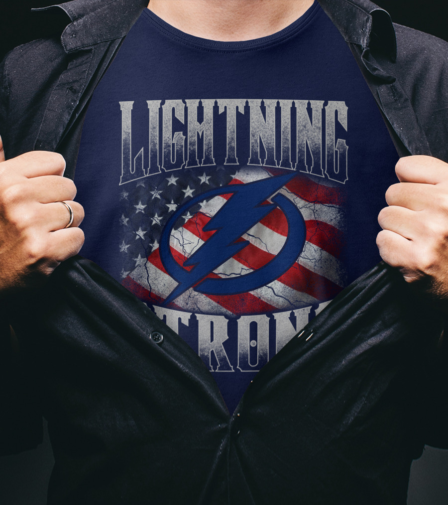 Lightning Strong Tampa Bay Flag T-Shirt