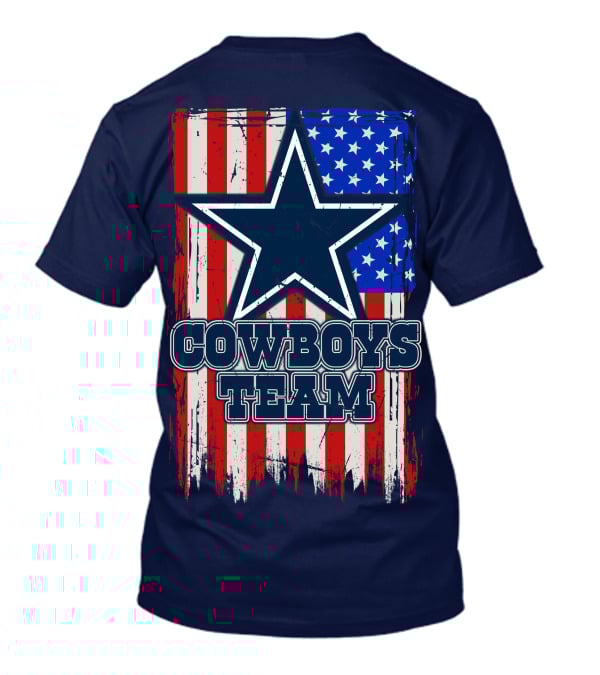 Cowboys Team Usa Flag Star T-Shirt