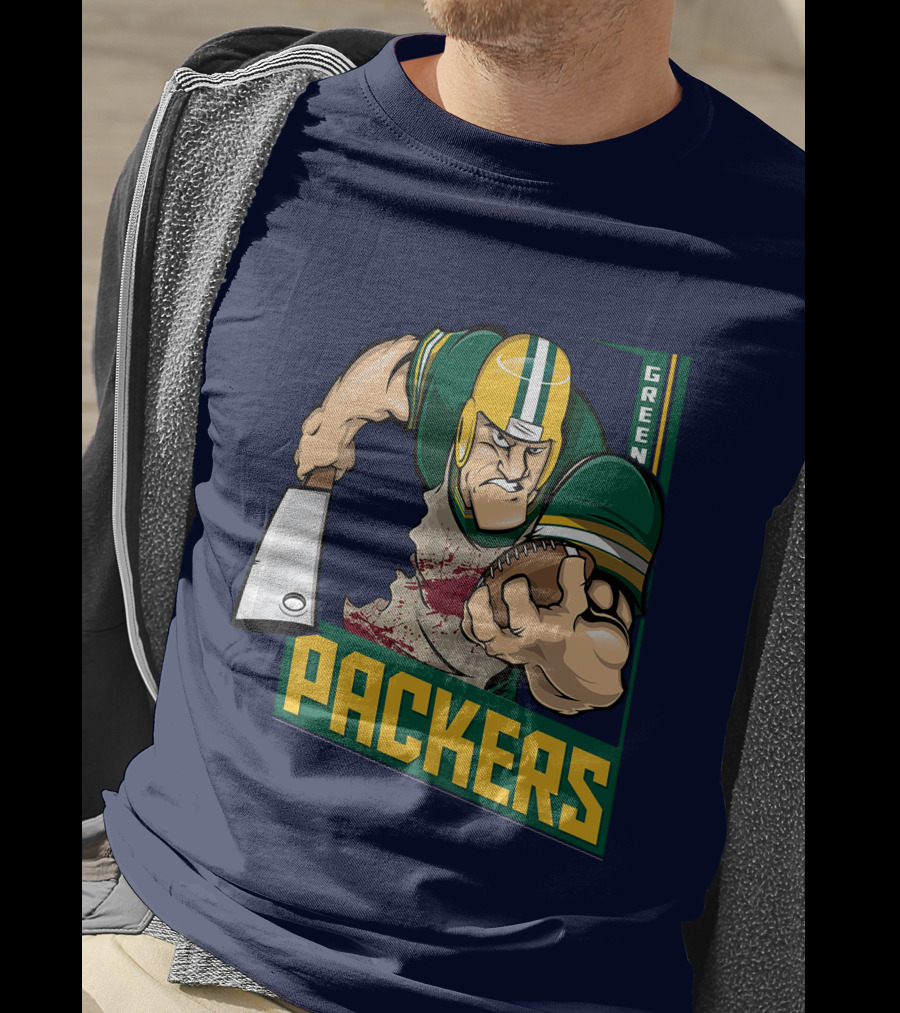 Green Bay Packers Tough Gridiron Warrior T-Shirt