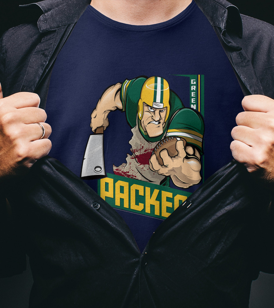 Green Bay Packers Tough Gridiron Warrior T-Shirt