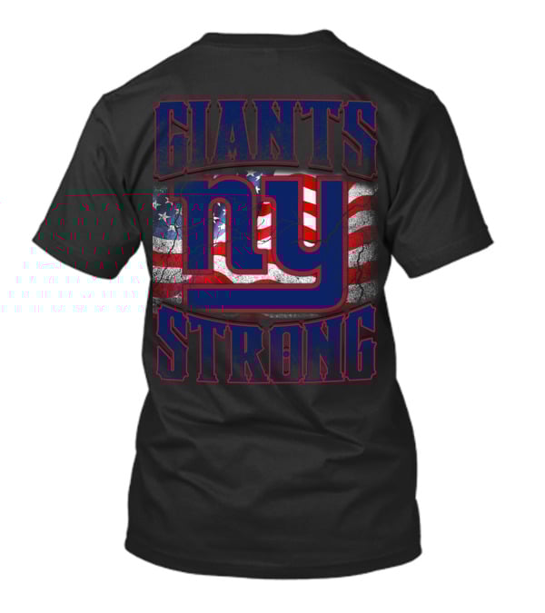 Giants Strong Ny American Flag T-Shirt