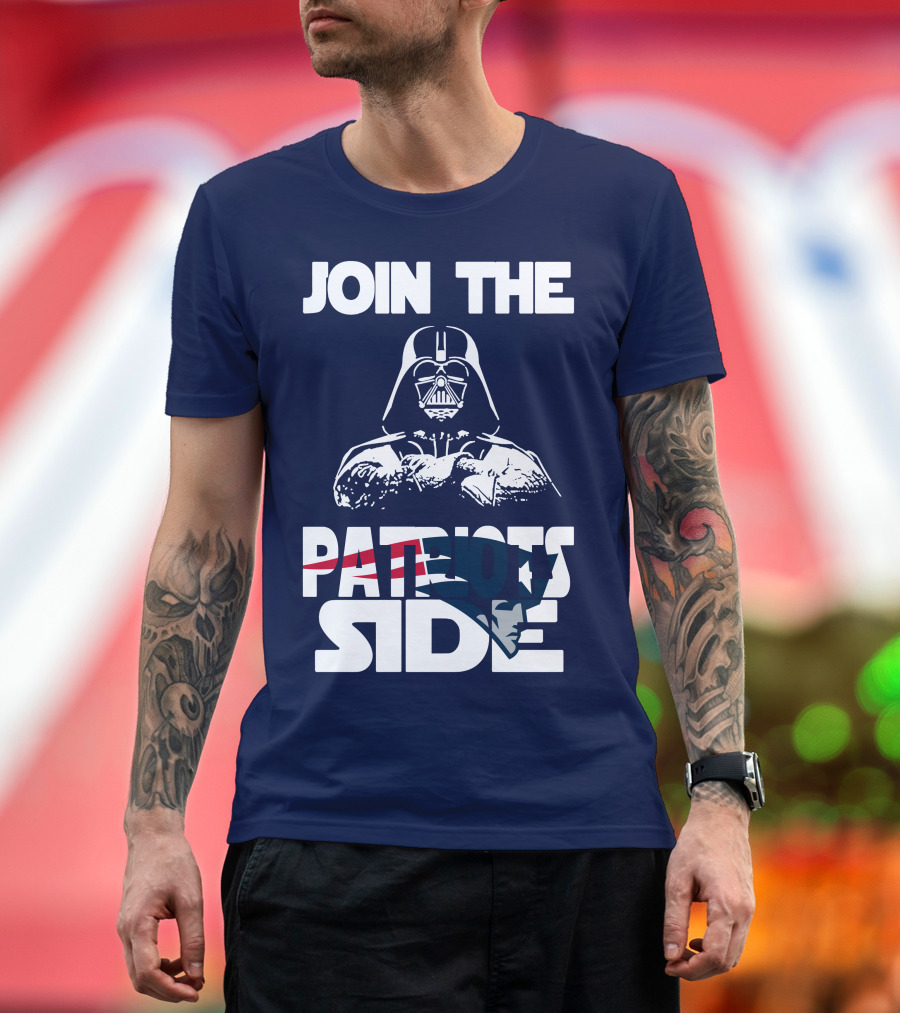 Join The New England Patriots Side T-Shirt