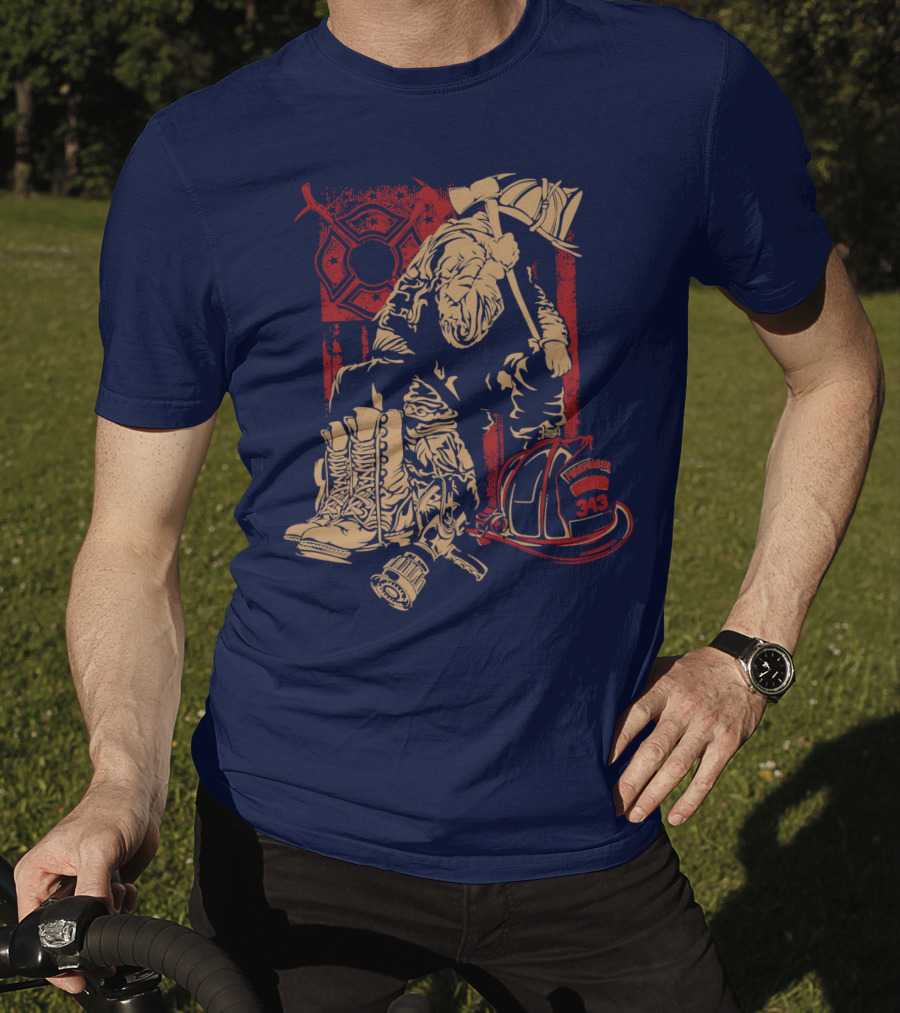 Firefighters Brotherhood Honor In Tradition And Valor 343 T-Shirt