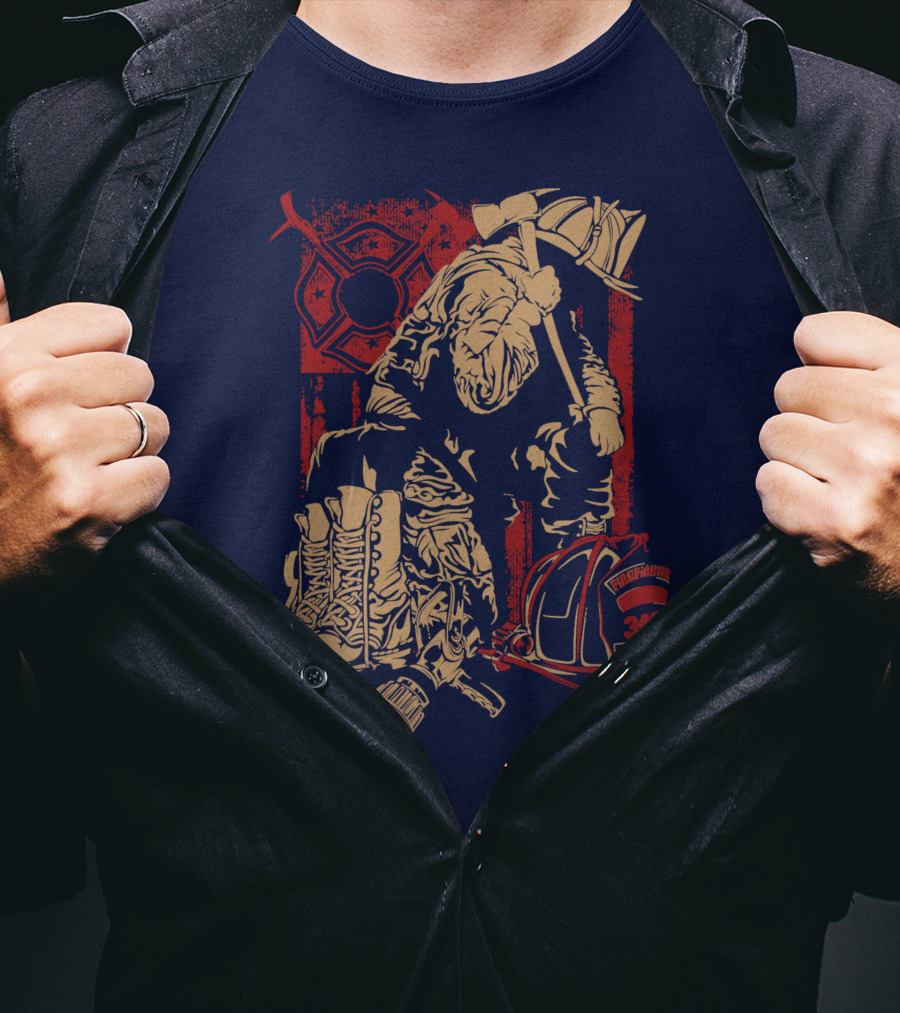 Firefighters Brotherhood Honor In Tradition And Valor 343 T-Shirt