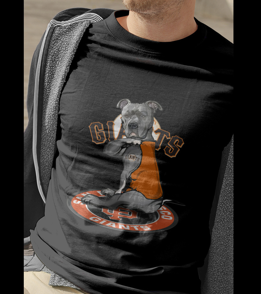 San Francisco Giants Dog With Jersey T-Shirt