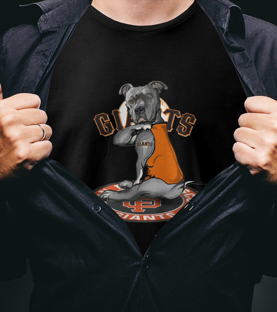 San Francisco Giants Dog With Jersey T-Shirt